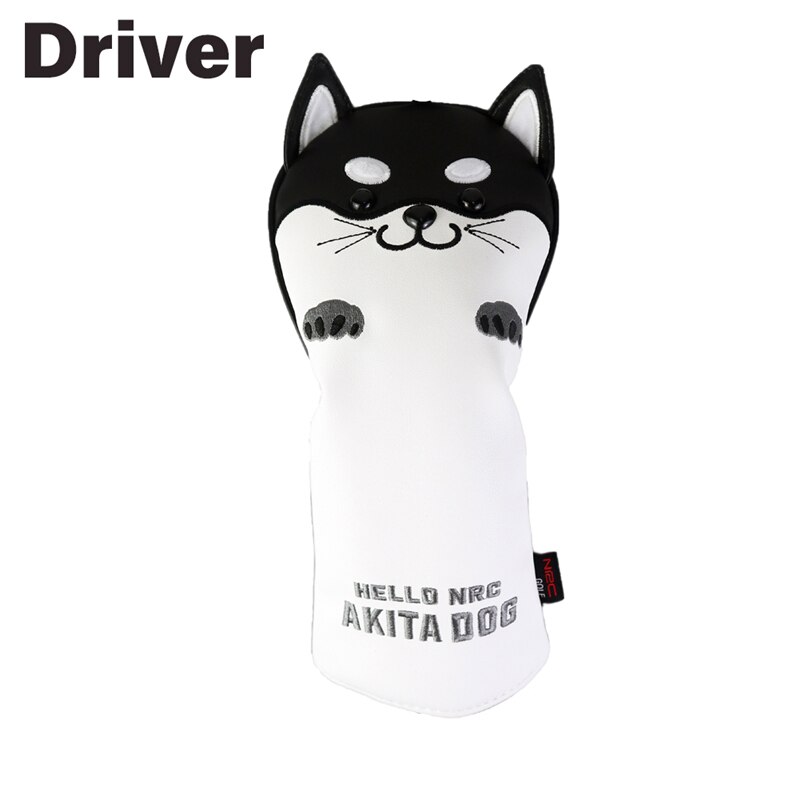 Nrc Golf Club Head Covers 1Pcs Driver Fairway Wood Hybrid Covers Mooie Golf Koala Cartoon Dier 460cc: Black Driver