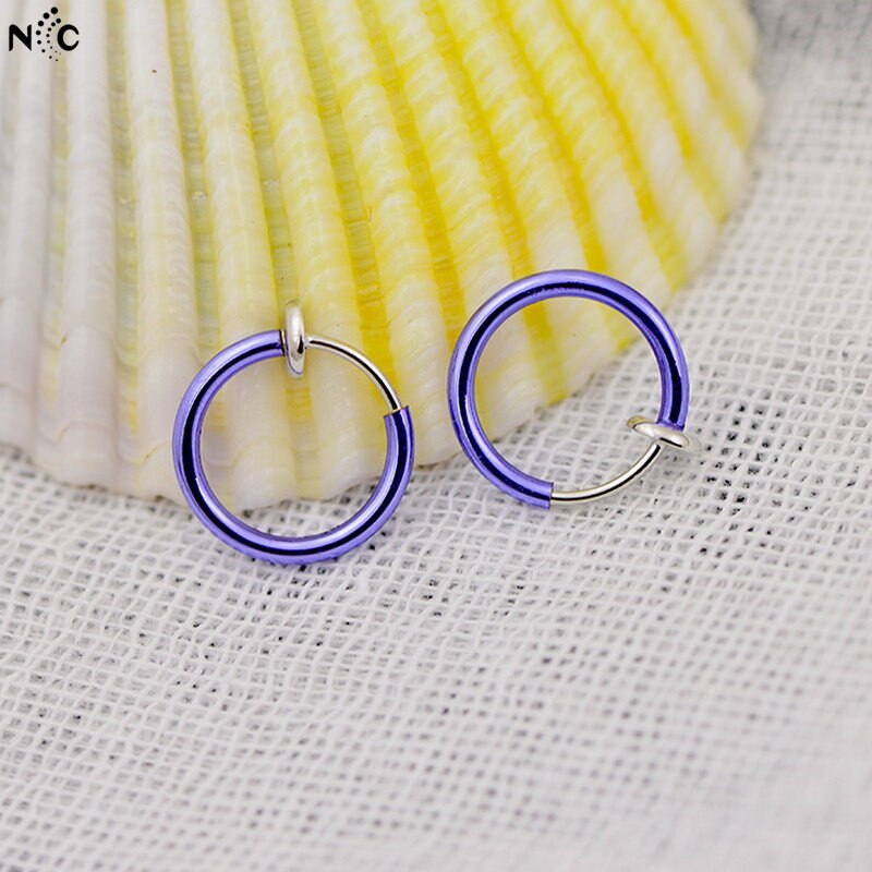 Einfache Punk Bar Lappen durchbohren Zunge Bauch Lippe Ring Knorpel Ohrringe Brincos Für Frauen ErkläSprosse Ohr Schmuck Nase Ringe