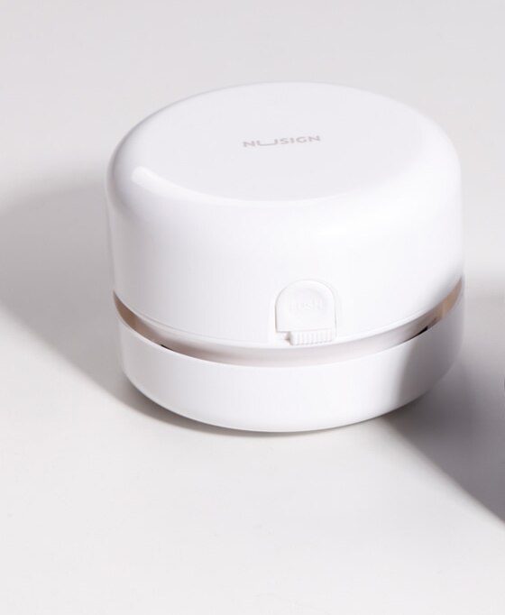 Xiaomi NUSIGN Desk Portable Desktop Cleaner Mini Desk Vacuum Cleaner for School Classroom Office School Supplies For smart life: White