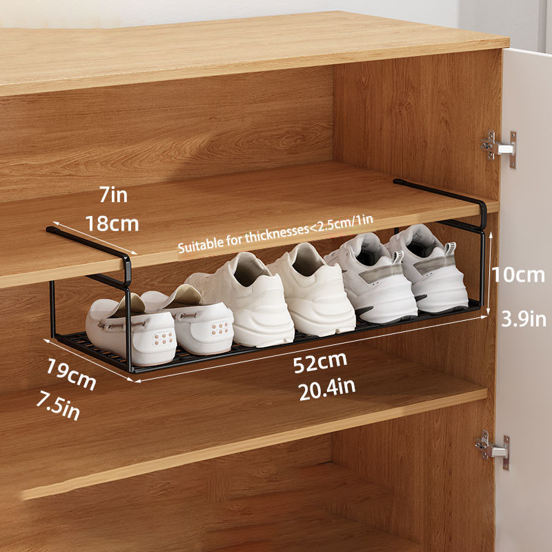 1/2pcs Layered Shoe Rack Home Dorm Office Shoe Cabinet Partition Artifact Space Saving Shoe Storage Shelf: plum
