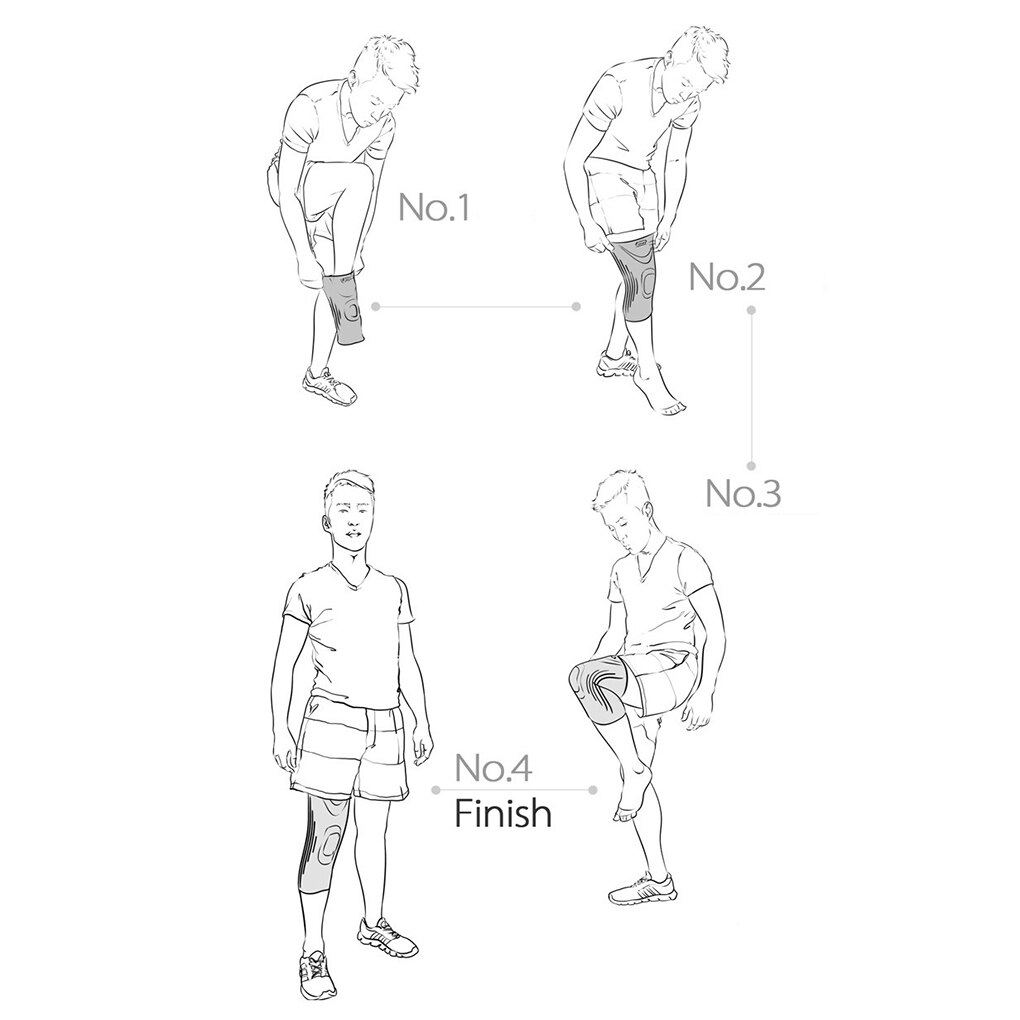 1PCS Fitness Running Cycling Knee Support Braces Elastic Nylon Sport Compression Knee Pad Sleeve for Basketball Volleyball