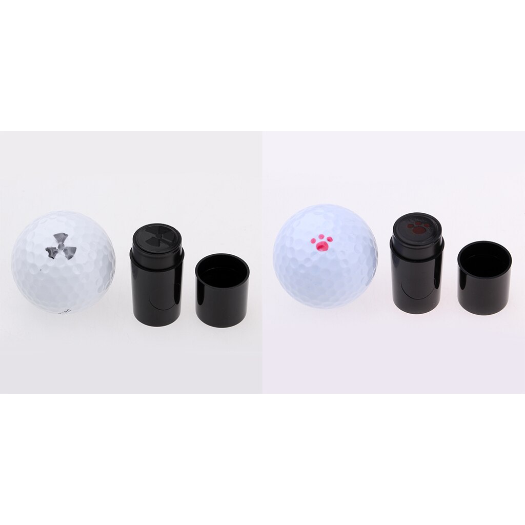 Set of 2Pcs Plastic Windmill Paw Print Golf Ball Stamper Stamp Marker for Golfer