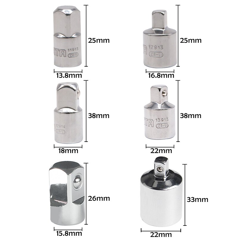 6.3mm Bottom Hole Connection Handle Socket Wrench 1/4 Dual Use Socket Wrench Extension Drill Bits Bar Hex Bit Set Power Tools