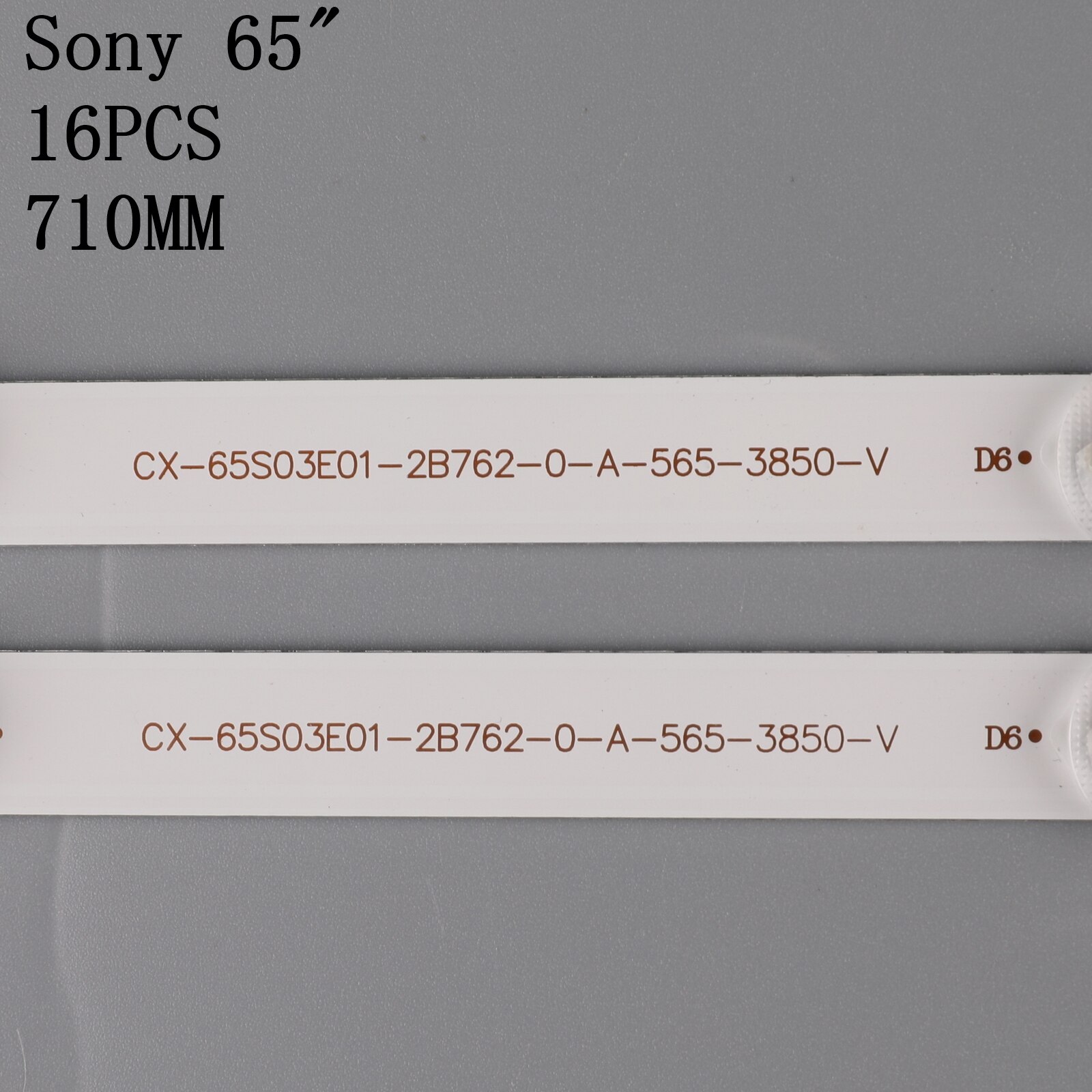 16PCS LED backlight strip kit bar CX-65S03E01 for So ny 65" TV KDL-65W857C KDL-65W859C KDL-65W855C