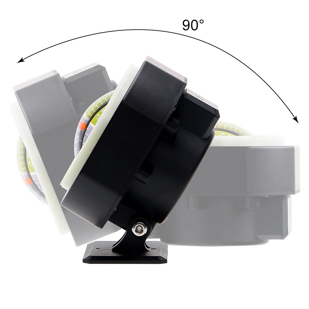 FORAUTO Car Vehicle Inclinometer Angle Inclinometer Gradient Auto Slope Meter Level High-precision Built-in LED Car Ornament