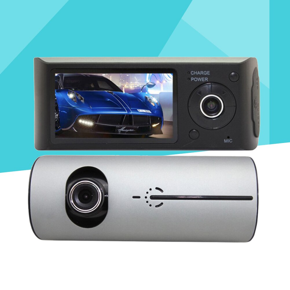 1 Set Van Rijden Recorder Dual Lens Hd 2.7 Inch Auto Rijden Recorder Monitor Recorder Car Camera Voor Parking Omkeren