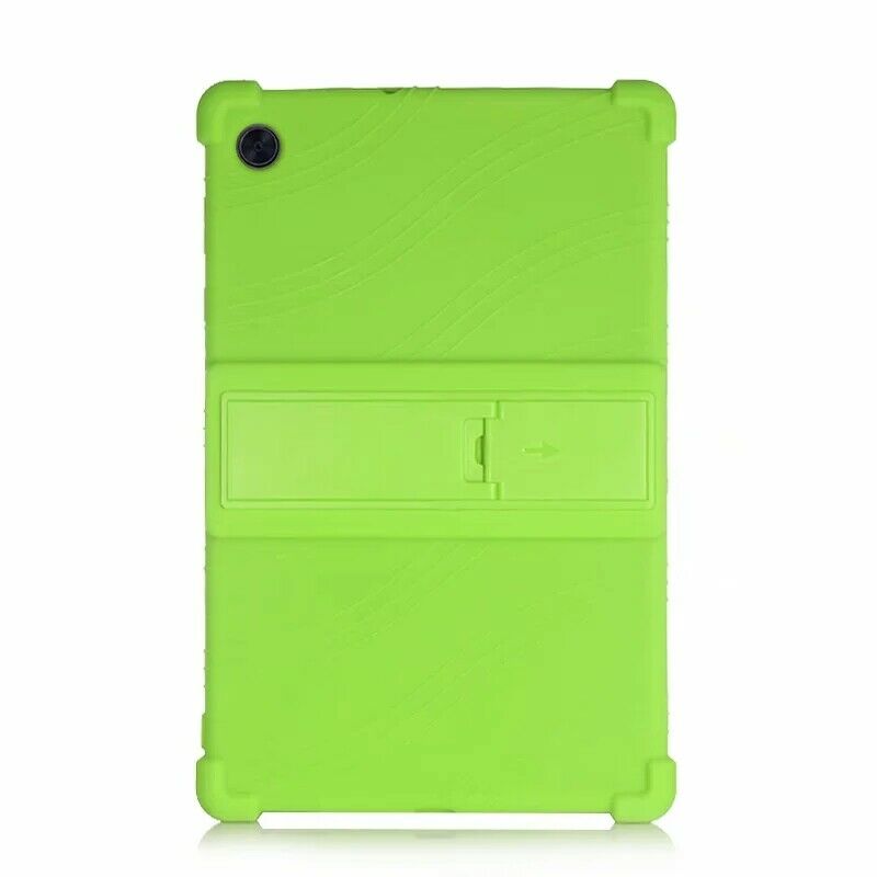 Silicon Case Voor Lenovo Tab M10 Fhd Plus Stand Cover M10Plus TB-X606 TB-X606F TB-X606X Houder Protector: Green