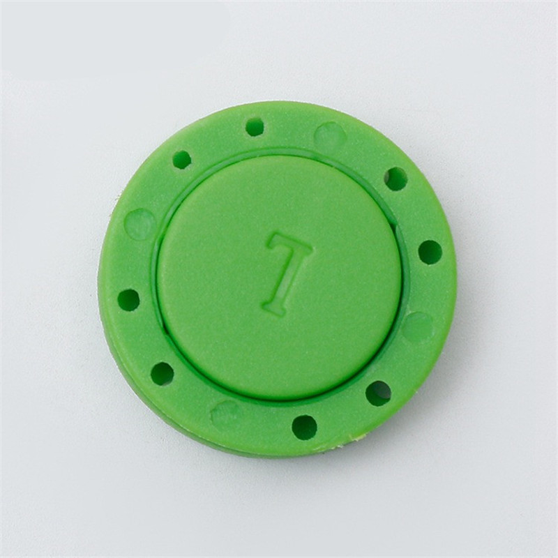 Boutons de fixation magnétiques invisibles en PVC, une paire de boutons de fermeture automatiques pour sac de pardessus, accessoires de vêtement, scrapbooking, bricolage: 22mm / green
