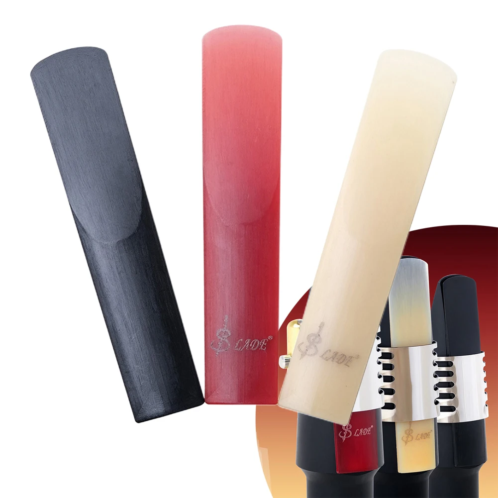 Piezas de cañas de saxofón de plástico y resina, 3 uds., para clarinete, Soprano, Alto, Tenor, instrumentos profesionales, accesorios para saxofón