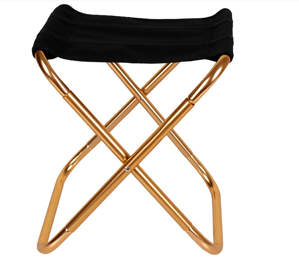 Sammenklappelig fiskestol letvægts picnic campingstol foldbar aluminiumsklud udendørs bærbar let at bære udendørs møbler: E