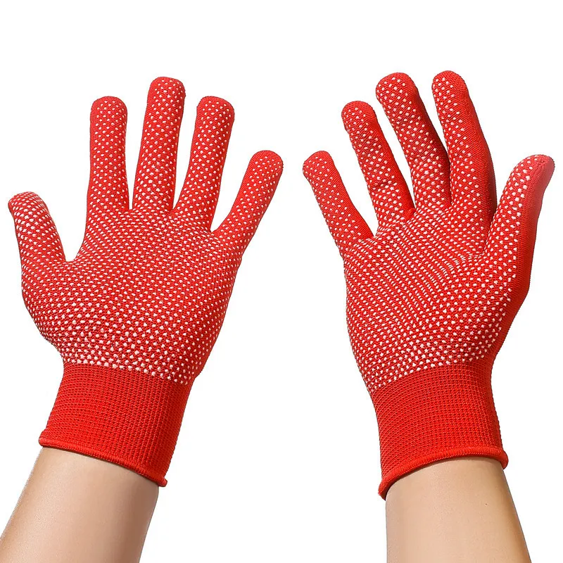 1Pair Hair Straightener Perm Curling Hairdressing Heat Resistant Finger Glove Hair Styling Tools Heatproof Protective Gloves: Ivory