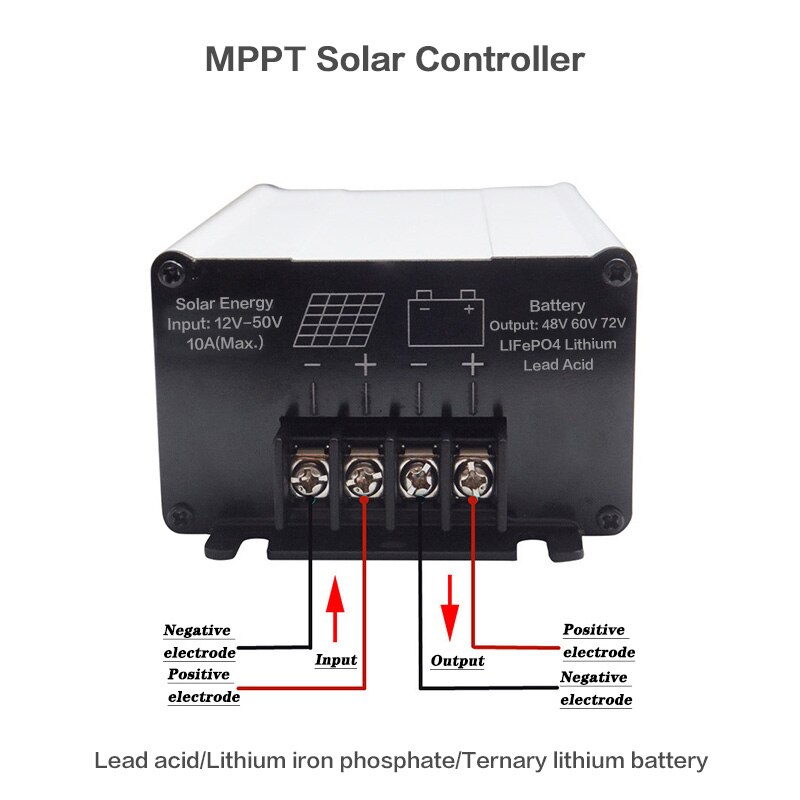 MPPT Solar Charge Controller 12V 24V 48V 200W 360W Solar Panel Regulator Inverter fit for Gel Sealed Flooded and Lithium Battery