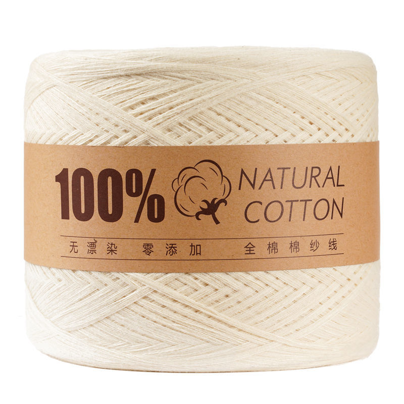 Knitting Cotton Yarn Thread Non Bleached Raw Coton Cords Baby ClothES Cochet DIY Scarf Sweater 500grams/Ball: MULTI
