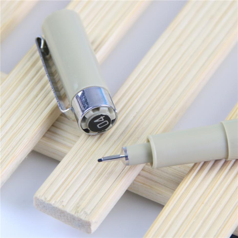 1 pc bærbar tegning ultra finne linjepenn Gud kjemisk resistent pennemaling: 04