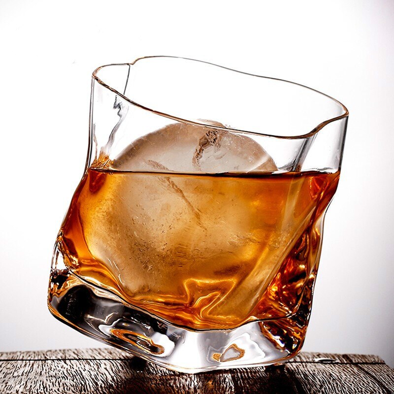 Whisky Glass Foreign Wine Glass Set Crystal Japanese Glass Beer Bar Spirit Glass Cocktail Glass Twisted Glass: Default Title