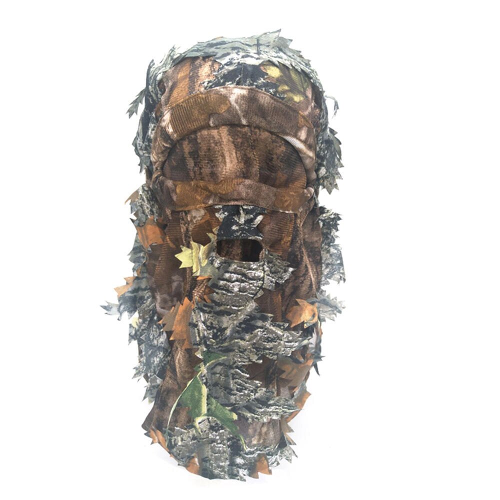 Tarnung Gesicht Maske 3D Blatt Stereo Jagd Maske Hütte Camo Gesicht Maske Sturmhaube Wald Volle Gesicht Maske Ghillie Anzüge