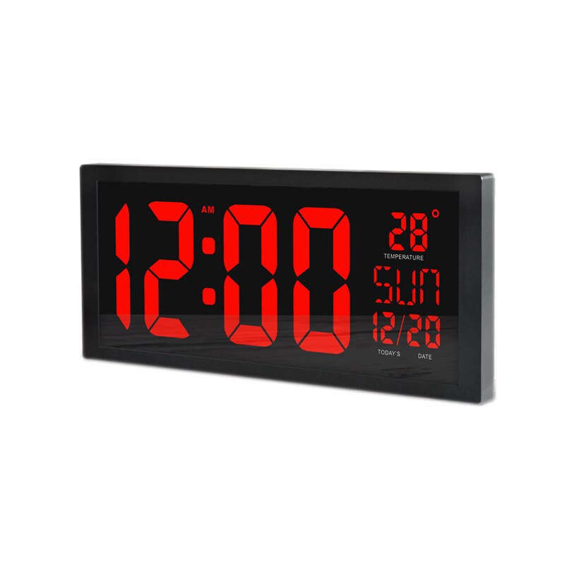 Large Screen Big Electronic Wall Clock Desktop Led Digital Calendar Clock Thermometer Daylight Saving For Kitchen Clock Mural Eu