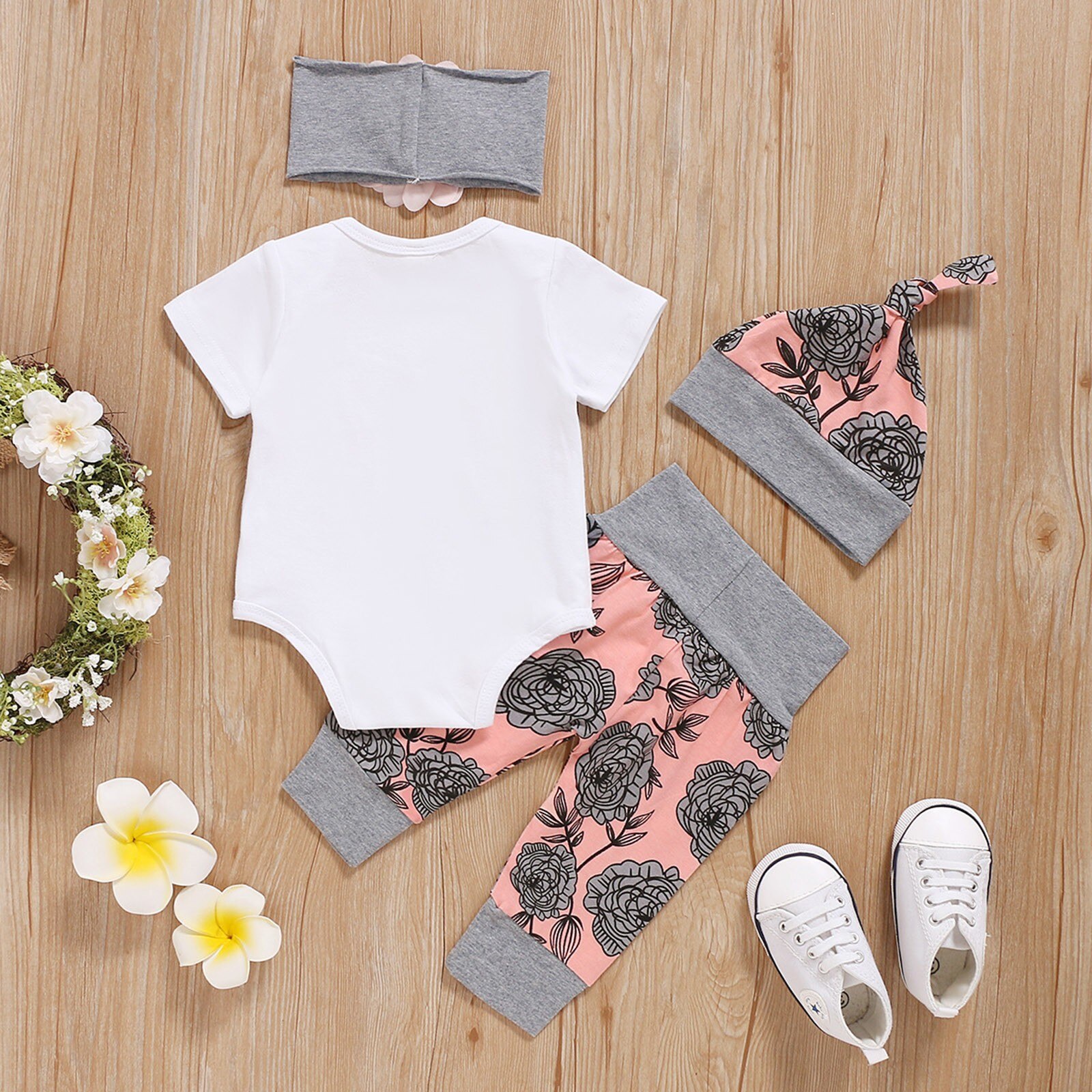 Zomer Baby Meisje Kleding Outfits 1-2 Jaar Katoen Kleding Voor Meisjes Sets Korte Mouw Bodysuit Broek Baby Outfits baby Kleding