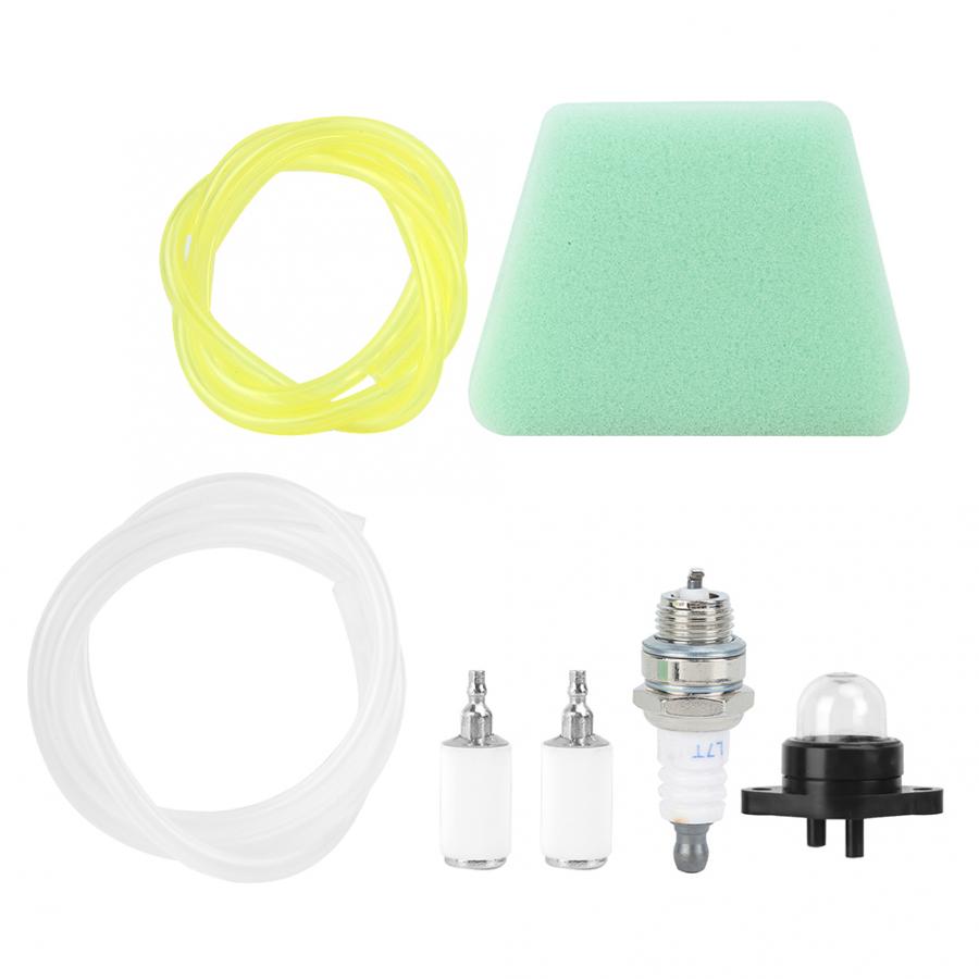 Air Fuel Filter Primer Bulb Fuel Line Spark Plug Kit Fit for Poulan Craftsman Chainsaw