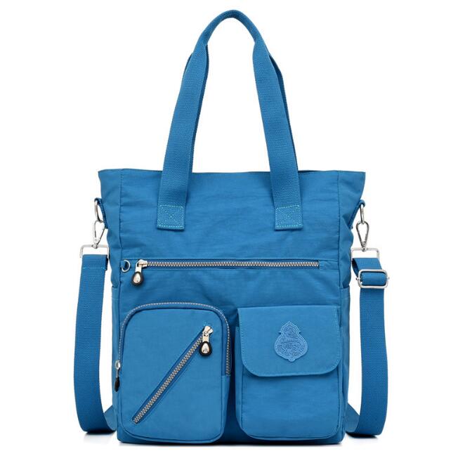 Mummy Bag Diaper Bags Portable Backpack Maternity Nappy Bag Mother Large Handbag Multifunction: BXY081C-light blue