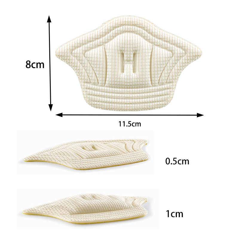 Plantillas para zapatos, almohadillas para el talón para zapatos deportivos, almohadilla para los pies de tamaño ajustable, plantilla protectora para el talón, pegatina trasera, 1/3/5 pares