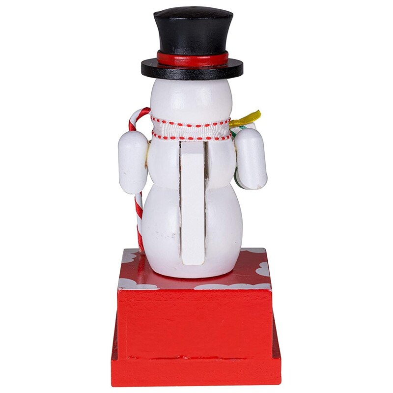 24 Plus Jour Bonhomme De Neige Calendrier De L'avent Compte À Rebours pour Noël Numéros Peints Noir Chapeau Haut-de-Forme Unique Décoration De