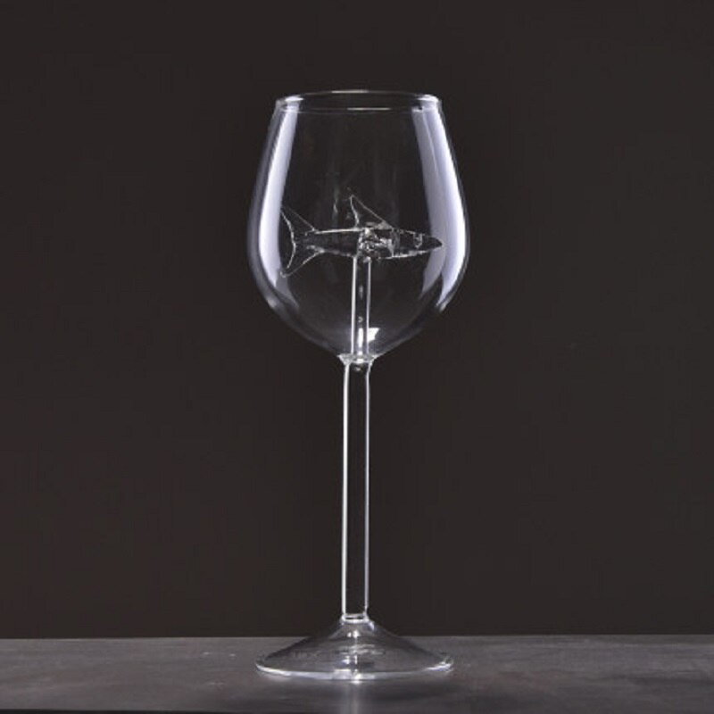 Glass red wine cup set shark cup household lead-free crystal cup goblet Champagne Cup wine with tripe cup