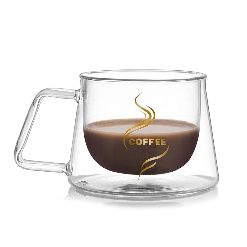 Dubbele Lagen Glas Mok Kantoor Thuis Tafel Cups Warmte Isolatie Thee Melk Koffie Mokken Tafel Mok drinkware