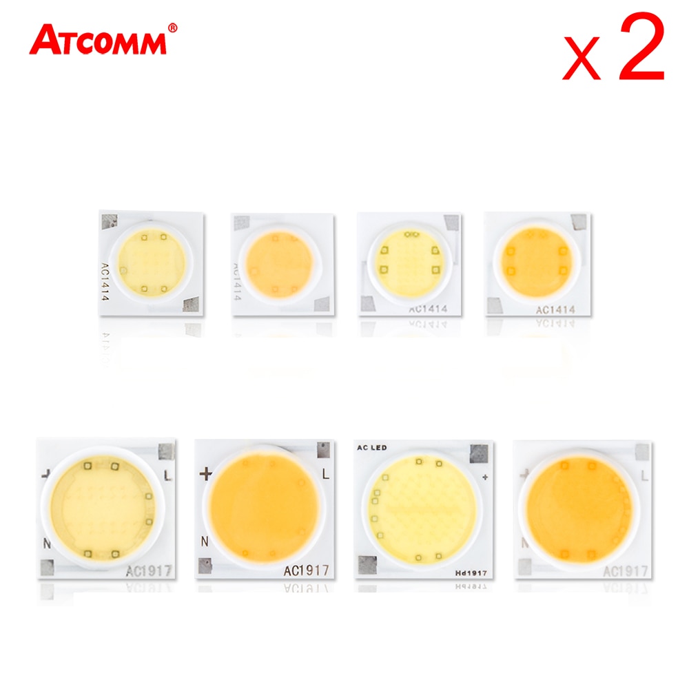 2 Stuks Cob Led Chip 220V 3W 5W 7W 9W 20W 30W Led diode Matrix Down Gloeilamp Souce Diy Spotlight Floddlight Geen Behoefte Driver