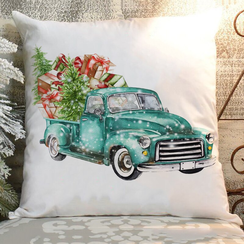 Kerst Kussenhoes 45*45 Kussensloop Sofa Kussens Kussenslopen Film Kijken Kussenslopen Home Decor Feestdagen: Z21085-DCCWH-M