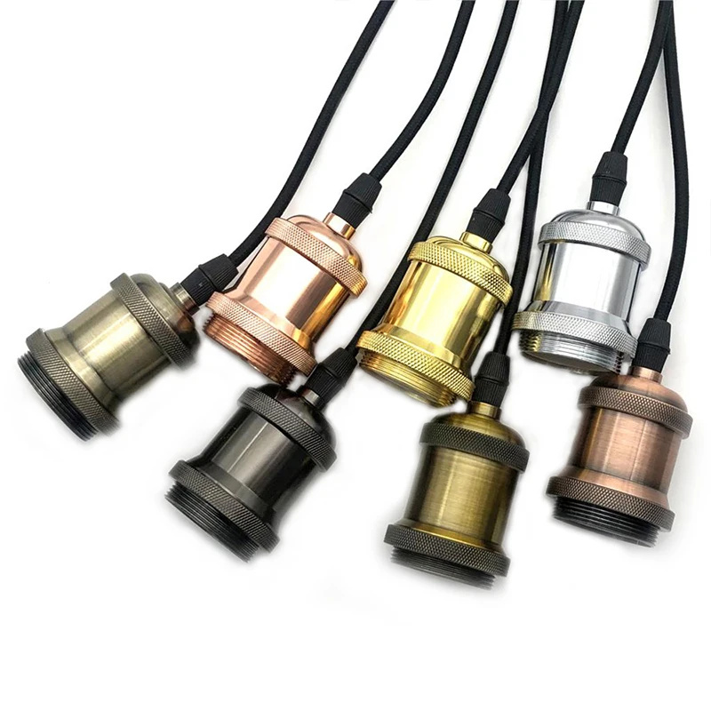 2 stücke retro lampen halter edison schrauben lampen halter e27/e26 lampen halter diy ring lampen halter