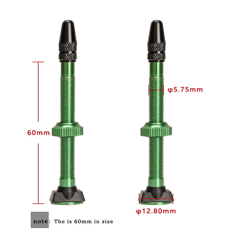 1 stk 40mm/60mm mtb landevejscykel ultralet aluminiumslegering slangeløse ventiler fv fransk dæk f/v ingen slanger presta dækkonverteringsværktøj