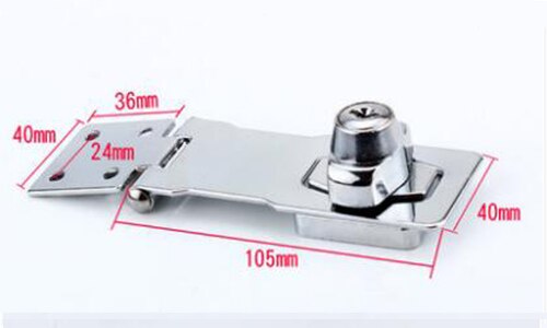 Thicken Zinc Alloy Buckle Lock For Wardrobe Cabinet File Cabinet Door Lock For Home Office With 2 Keys Drawer Lock: A-4 Inch commo