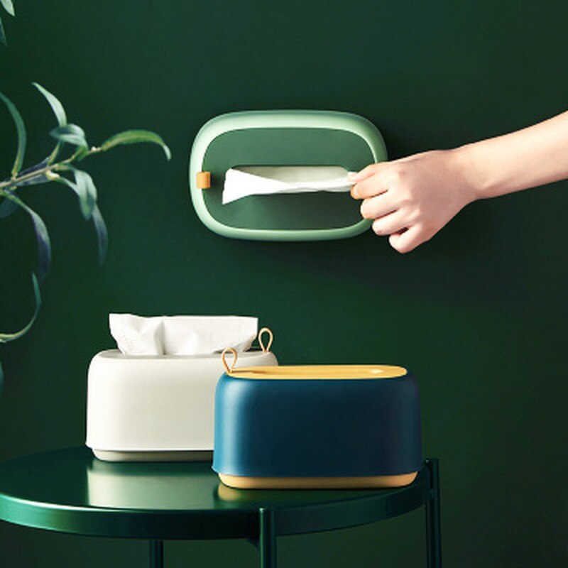 Wall Mounted Tissue Case Box Home Car Napkin Papers Toilet Paper Holder Case Table Decoration Bathroom Accessories