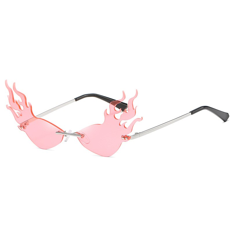 KBOLAE Fire Flame Zonnebril High Definition Eyewear Voor Ovaal Gezicht