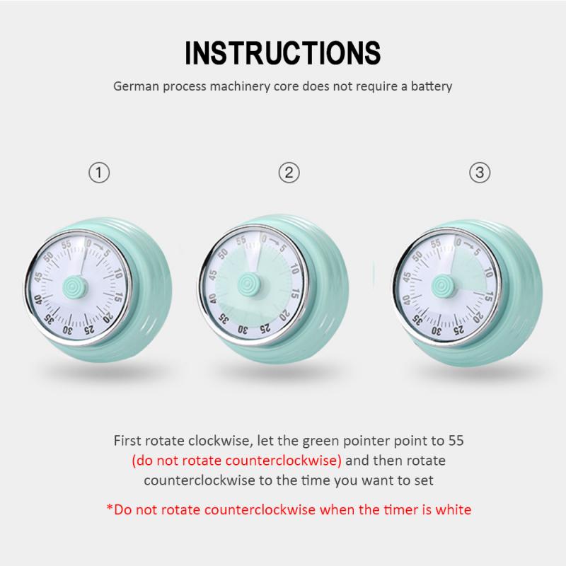 LCD Digital Screen Kitchen Timer Square Cooking Count Up Countdown Alarm Magnet Clock Time Management Home Office Study Timers