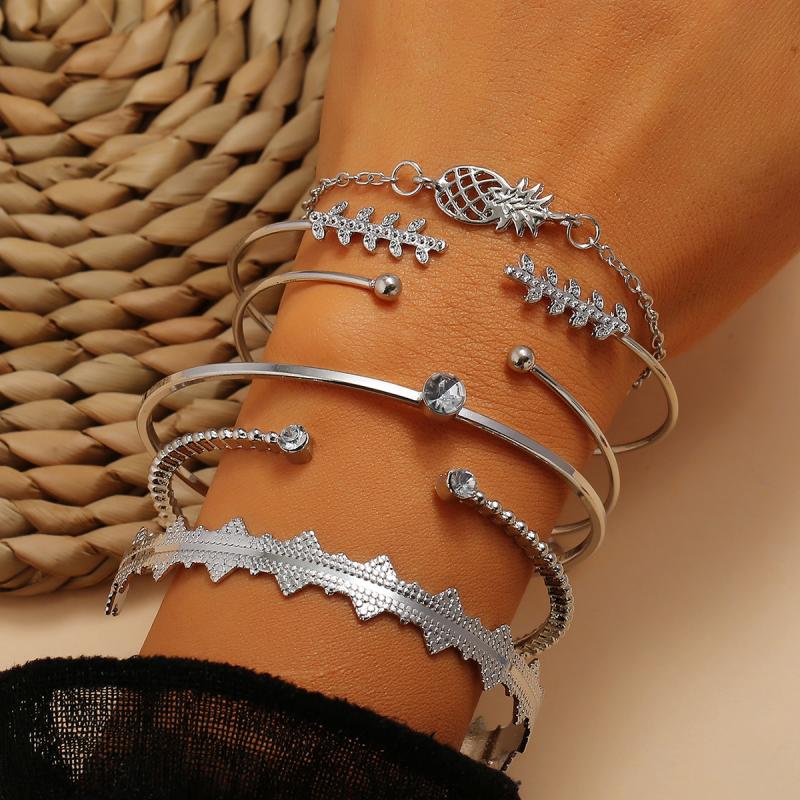 6 arten Böhmischen Armbinde einstellen Für frauen Hülse Stern Karte Lotus Ananas Herz naturstein Perlen ketten Armreif Boho Schmuck