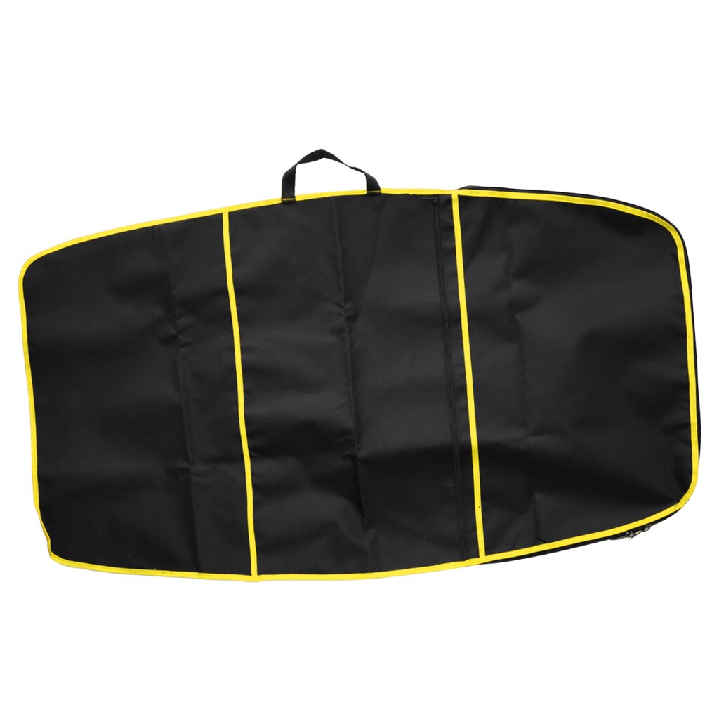 600d polyester deluxe 49- tommers surf bodyboard deksel bæreveske med glidelås foran lomme surfing tilbehør utstyr: Gul 125 x 71cm