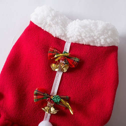 Pet Christmas Costume Dog Clothes For Year Christmas Dog Dress Pet Skirt Dog Thick Autumn And Winter Pet Clothes