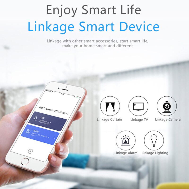 Lonsonho Zigbee Tuya Smart Pir Motion Sensor Detector Smart Life Home Security Alarm System