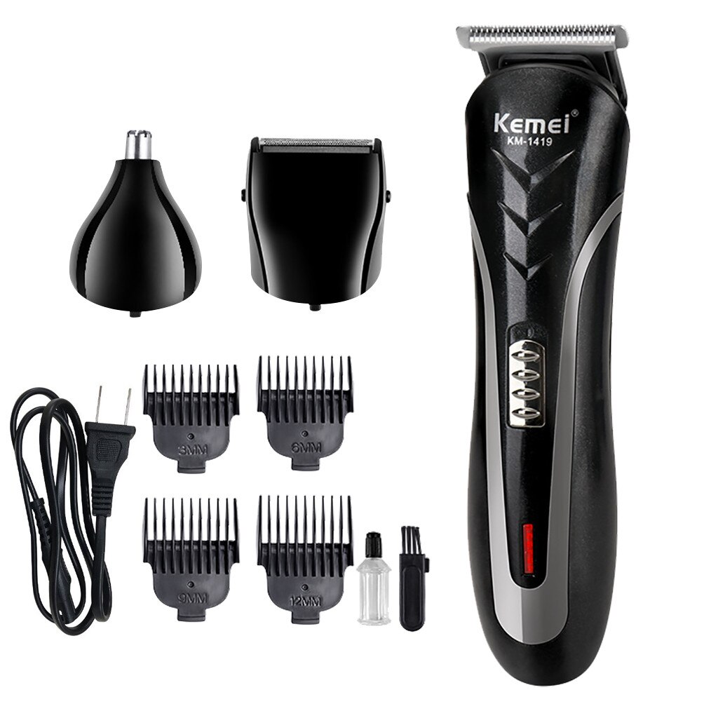 Metal Hair Clipper Electric Cordless Hair Grooming Home Haircut Multifunctional Suit Hairdressing Cutting Hair Cli: US