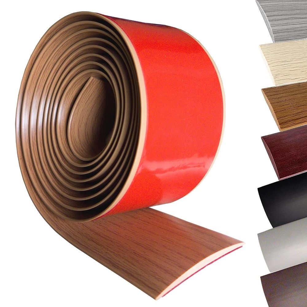 Self Adhesive Carpet To Tile Edging Trim Strip Cuttable Threshold Cover Doorway Divider Strip Wear-resistant Flat Button Strip
