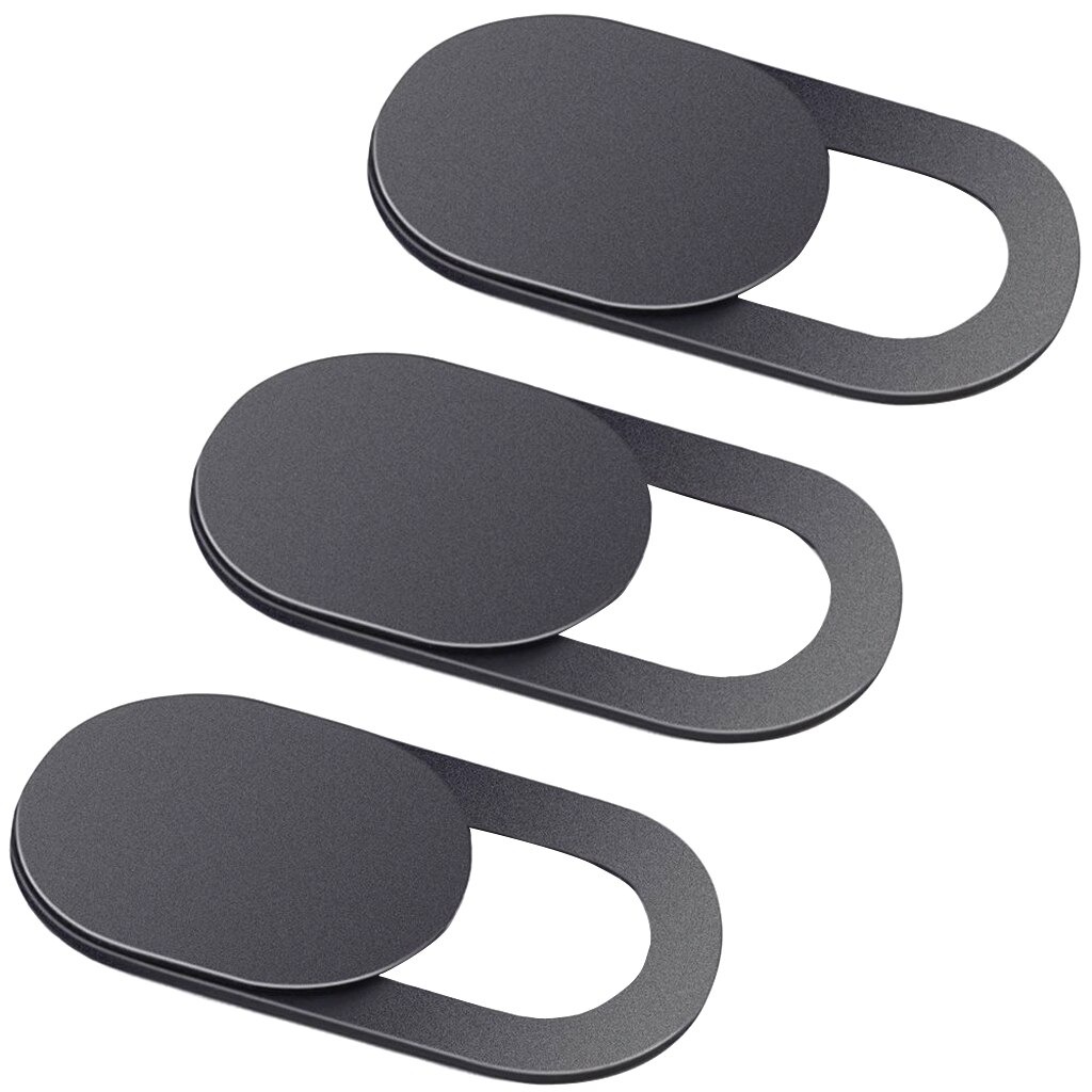 3 Pack Black Aluminum Alloy Webcam Cover Camera Privacy Sticker for Phone Laptop Tablet T1