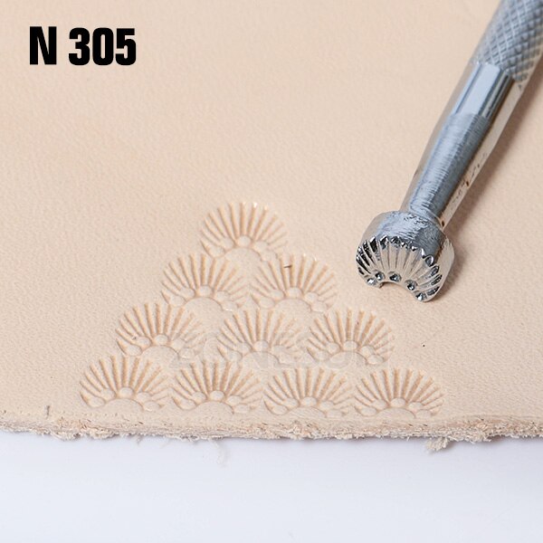 ZONESUN leather embossing kit Carving Printing Tool DIY Manual Leather Craft Stamps Art Pattern Leather Stamping Printing Tools: N305