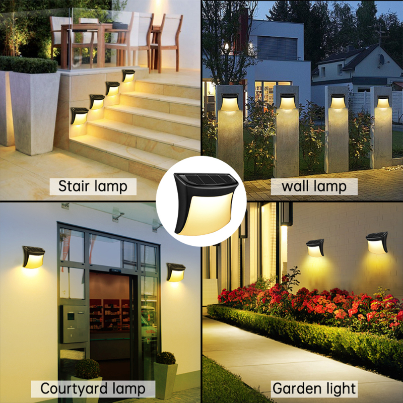 Royalulu Solar Led Verlichting Buiten Waterdicht Wandlampen Tuin Yard Decoratie Path Fence Dek Stap Lamp