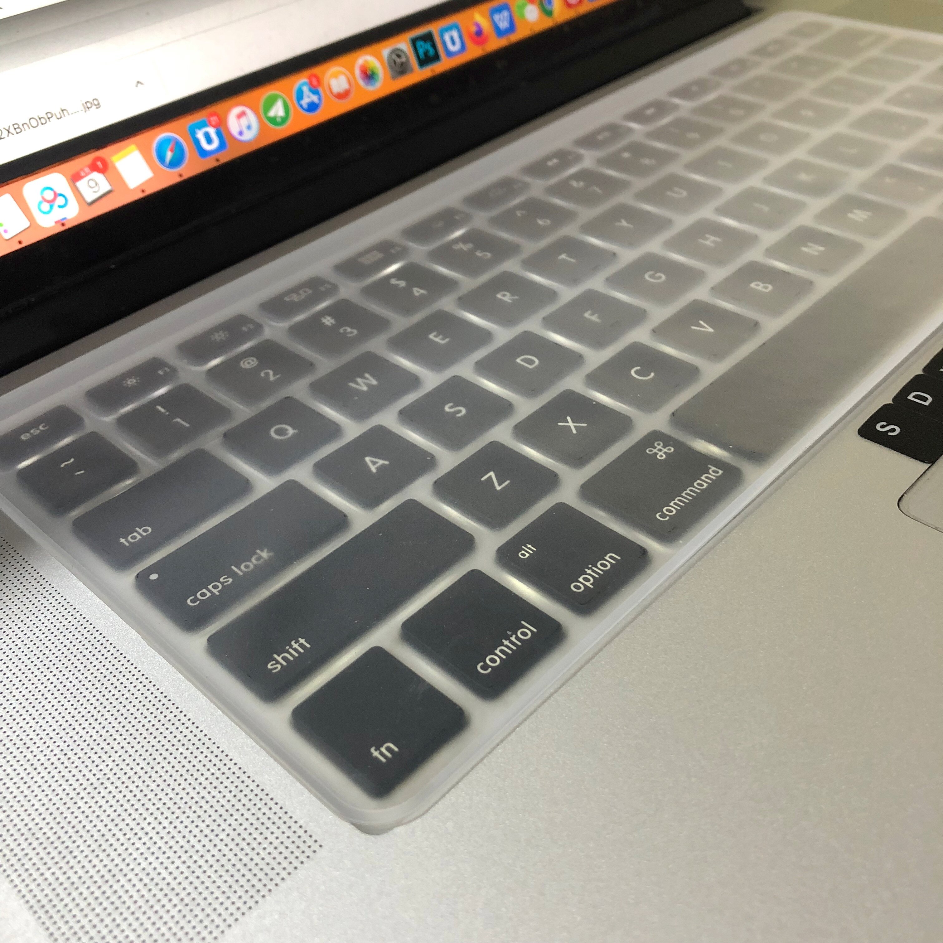 Film de protection pour clavier d'ordinateur portable, étanche, en silicone, anti-poussière, 13 14 15 17 pouces