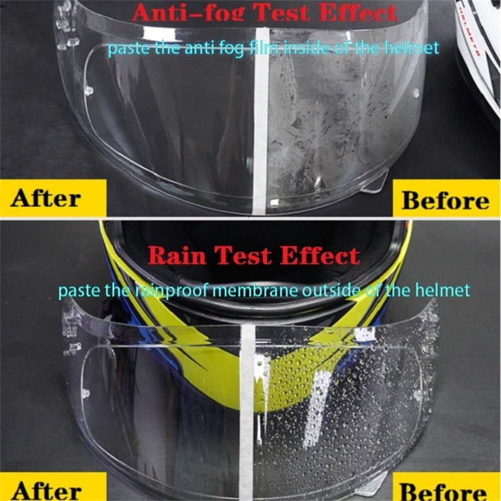 Película antivaho Universal para casco de motocicleta, película adhesiva de recubrimiento Nano duradero, accesorios para casco