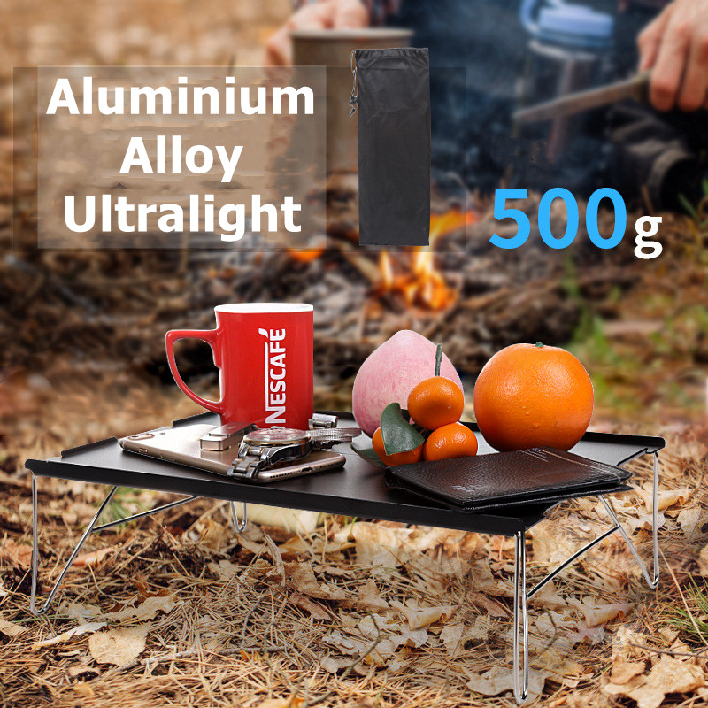 Tryhomy Ultralight Outdoor Camping Folding Table Portable Aluminium Alloy Dining Mini Desk Hiking Picnicing Tables