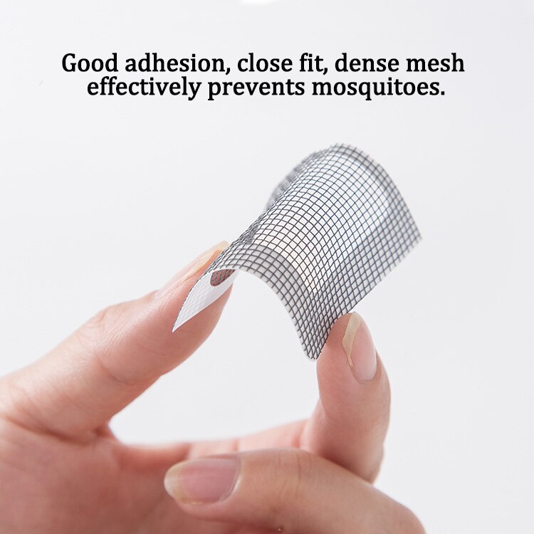 10cm Mesh Window Home Adhesive Fix Net Anti Mosquito Fly Bug Insect Stickers Mesh Window Screen Repair Screen Wall Patch