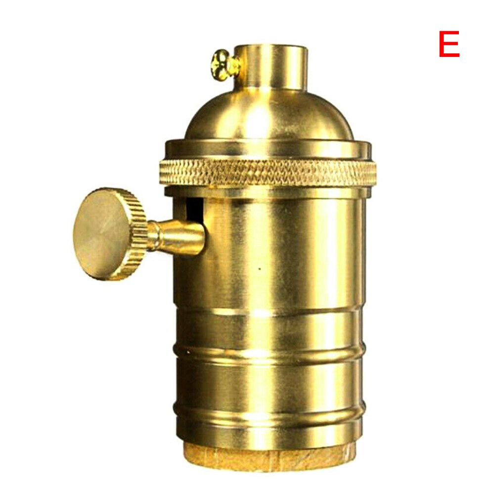 E27 skruv retro vintage kopparlampa taklampor glödlampor hållare socket 250v 250w home mjj 88: E